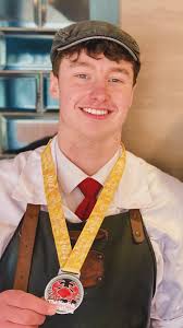 GOOD LUCK CALLUM! It's Callum Thompson-Browne's last working day with us  today, before he prepares to set sail and travel the world. As seen in the  photo with his Marathon medal, Callum