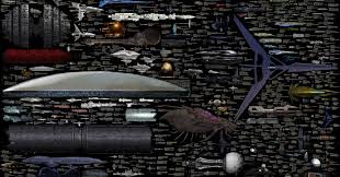 size comparison of every sci fi spaceship ever earthly mission