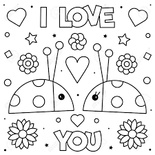 We have collected 39+ free printable i love you coloring page images of various designs for you to color. I Love You Coloring Page Black And White Vector Illustration Royalty Free Cliparts Vectors And Stock Illustration Image 112480423