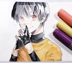 朔 on twitter anime face drawing drawings anime