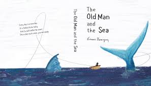 English books / книги на английском. Book Cover The Old Man And The Sea On Behance