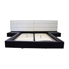 Save now on four piece bedroom sets at el dorado furniture, available online or in our florida showrooms found in naples, fort myers, miami, broward, and west palm beach. 86 Off El Dorado Furniture El Dorado Minimalist White Leather And Wood Platform Queen Bed Frame Beds