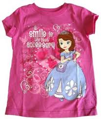 Being new to the entire princess legacy, sofia attends the royal prep academy where flora, fauna, and merryweathershow her the ropes about what being a princess is all about. Disney Sofia The First Shirt Girls Pink Xxs 2 3 A Smile Is The Best 887734046685 Ebay