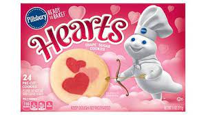 You know those pillsbury holiday cookies? Pillsbury Shape Hearts Sugar Cookie Dough Pillsbury Com