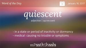 Definitions Synonyms Amp Antonyms Of Quiescent Word Of The Day Unique Words Definitions Uncommon Words Unusual Words