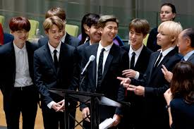 Bts came together in 2013 and took their name from the korean expression bangtan sonyeondan, which translates to bulletproof boy scouts. K Pop Band Bts Is Dropped From Japanese Tv Show Over T Shirt The New York Times