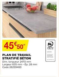 Maybe you would like to learn more about one of these? Offre Plan De Travail Stratifie Beton Chez Bricomarche