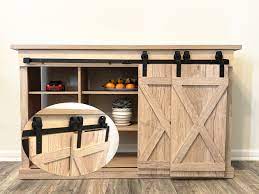 Check out our barn door cabinet selection for the very best in unique or custom, handmade pieces from our console tables & cabinets shops. Bronco Hardware 2ft 10ft Mini Single Track Bypass Sliding Barn Door Hardware Kit For Small Tv Stands Perfect For Wardrobe Cabinets For Double Doors 3ft Flat Track Hardware No Cabinet Walmart Com