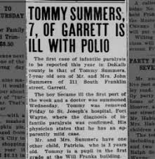 Tommy polio 25 nov 1946