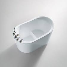 Baignoire Ilot Sabot 130x80 Cm Petite Dimension Acrylique Piccola Bathtub Bathroom Small Bathroom