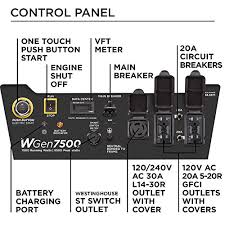 Westinghouse wgen9500df warranty & technical support. Review For Westinghouse Wgen7500 Portable Generator With Remote Electric Start 7500 Rated Watts 9500 Peak Watts Gas Powered Carb Compliant Transfer Switch Ready