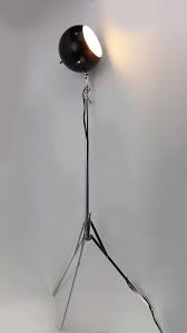 Very Cool Vintage Mid Century Modern Robert Sonneman Style Eyeball Floor Lamp Chrome Tripod Music Stand Type Vintage Floor Lamp Floor Lamp Tripod Floor Lamps