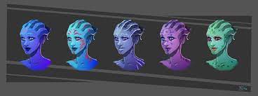 Asari Colors By Clovernight On Deviantart Artwork Mass Effect Artist