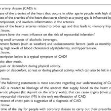 Wenn bei einer koronaren herzkrankheit ein herzkranzgefäß verengt oder verschlossen ist, wird diese stelle mit. Pdf Development And Validation Of An English Version Of The Coronary Artery Disease Education Questionnaire Cade Q