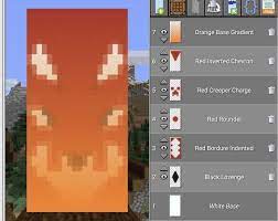 This banner might not look correct on some texture packs. Fire Fox Minecraft Designs Minecraft House Designs Minecraft Decorations
