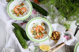 If you love fish and tacos, you will love this taco recipe. Gordon Ramsay Recipes Chilled Cucumber Soup With Prawns And Dill By Gordon Ramsay