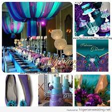 Nigerian Wedding Colour Schemes Purple Teal Peacock Colors Wedding Color Schemes Purple Wedding Colors Wedding Colors Purple