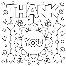 You can color the page yourself, or give the coloring page uncolored (maybe even with a small. 48 Free Printable Thank You Cards Stylish High Quality Designs