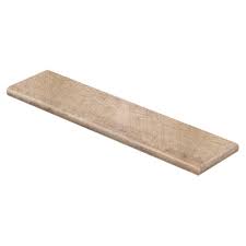 Cap A Tread Alder Springs Oak 47 In Length X 12 1 8 In Deep X 1 11 16 In Height Laminate Right Return To Cover Stairs 1 In Thick Light Stair Nosing Stairs