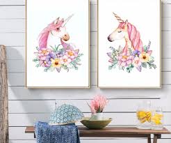 New simplicity unicorn wall sticker bedroom children's room door stickers green decorative painting mural wallpapers for kids. Super Cute Children Poster Rainbow Unicorn Lover Canvas Painting Wall Art Print Picture Nordic Kids Bedroom Decor Christmas Gift Buy At The Price Of 1 96 In Aliexpress Com Imall Com
