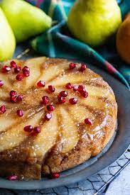 Pear Upside Down Cake Recipe Pear Upside Down Cake Pear Dessert Recipes Pear Dessert