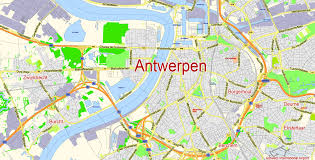 It is 71% smaller than the overall u.s. Antwerp Map Vector City Plan Editable Illustrator Street Map In Layers