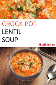 Slow Cooker Lentil Soup Lentils Are One Of The Best Choices For Easy Healthy Soups Slow Cooker Lentil Soup Lentil Soup Recipes Lentil Soup Recipes Crockpot