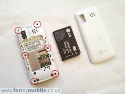 LG KP130 disassembly, screen ...