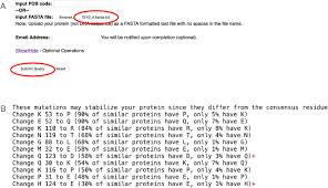 Consensus Finder Web Tool To Predict Stabilizing Substitutions In Proteins Biorxiv
