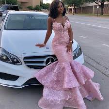 Robe De Bal Forme Sirene Grande Taille Dentelle 3d Florale Spaghetti Etape Train Robe Elegante 2018 Tenue De Soiree Aliexpress Robe De Bal Soiree Robes Robe Africaine Demoiselle D Honneur