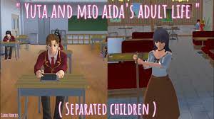 YUTA AND MIO AIDA'S ADULT LIFE ( SEPERATED CHILDREN ) | SAKURA SCHOOL  SIMULATOR SHORT STORY - YouTube