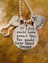 If devotion could have mended your wounds. Pet Loss Necklace Dog Cat Loss Necklace If Love Could Animals At Repinned Net