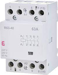 The contactors are smaller than the single contactor used in a direct on line starter as they are controlling winding currents only. R 63 40 230v Etigroup
