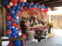 Capture that rugged and survivor spirit with weathered, worn, and battered signage included in your country western themed decorating. Western Birthday Party Ideas Photo 3 Of 27 Western Birthday Party Rodeo Birthday Parties Western Birthday