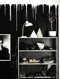 Black And White Dripping Paint White Paint Dripping On Black Walls White Storage My Scandinavian Home Interior Decor