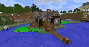 This cabin has a small room with a sofa tv and a chest very cosy and cute. á… Build Fishing Cabin In Minecraft Minecraft Bauideen De