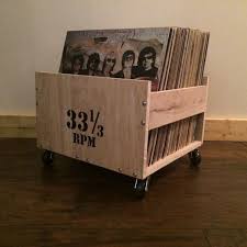 Lp Crate With Customizable Lettering Etsy Vinyl Storage Record Crate Wood Diy