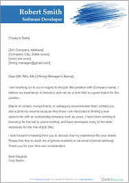 How To Ask And Include A Referral In Your Cover Letter With Examples