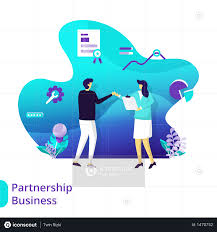 Premium Landing Page Partnership Business Illustration Download In Png Vector Format Business Illustration Business Vector Illustration Landing Page