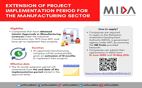 Every licence which has been issued by the minister under section 4 before the coming into operation of the industrial coordination (amendment) act 1977 act a401 shall on the coming into operation of that amendment be deemed to be a licence. Bernama Miti Grants Extension Of Project Implementation Period For Manufacturing Sector