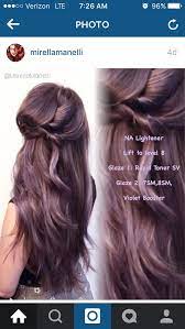 Light Violet Brown Hair Styles Hair Color Formulas Lilac Hair Color