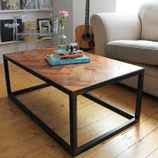Image Of Exclusive Handmade Parquet Floor Coffee Table Coffee Table Parquet Flooring Reclaimed Wood Coffee Table
