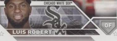 2023 Topps Series 1 LUIS ROBERT Super Box Silver Patterned Foilboard White  Sox