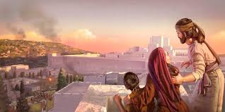 A First Century Christian Family Watches From A Rooftop As The Temple S Outer Wall Is Undermined Babylon The Great Watch Tower Christian Families
