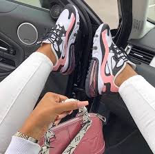 Nike Pink And Black Air Max 270 React Sneakers In 2020 Nike Air Max For Women Nike Shoes Air Max Sneakers Fashion