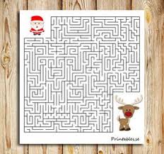 Labyrint Hjalp Tomten Hitta Sin Ren Gratis Printables Att Skriva Ut Till Jul Arbetsblad Jul Gratis Utskrivbart Labyrinter