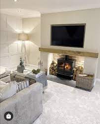 Pin By Lyndsey Smith On Living Rooms Design Cosy Living Room Log Burner Living Room Decor Home Living Room