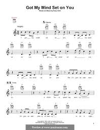 Give me love george harrison 3:45128 kbps Got My Mind Set On You George Harrison Von R Clark Noten Auf Musicaneo