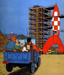 Tintin S Cars Tintin Comic Illustration Science Fiction Art