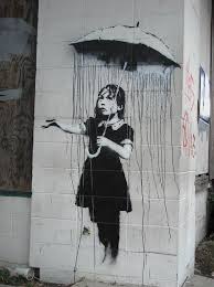 Weird Rain Banksy Is Back Street Art Banksy Graffiti Street Art Banksy